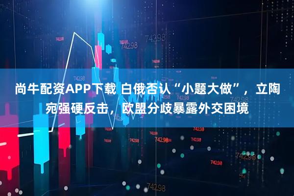 尚牛配资APP下载 白俄否认“小题大做”，立陶宛强硬反击，欧盟分歧暴露外交困境